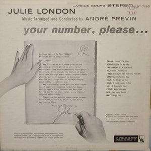 Julie London : Your Number Please... (LP, Album)