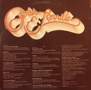 Captain And Tennille : Come In From The Rain (LP, Album, Pit)