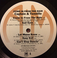 Load image into Gallery viewer, Captain And Tennille : Come In From The Rain (LP, Album, Pit)
