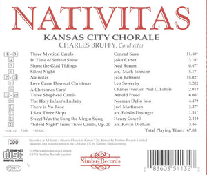 Kansas City Chorale, Charles Bruffy : Nativitas (American Christmas Carols) (CD, Album)