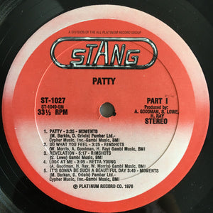 Various : Patty (The Original Soundtrack Recording) (LP, Comp)