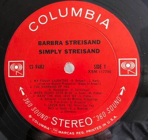Barbra Streisand : Simply Streisand (LP, Album, San)