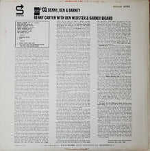 Load image into Gallery viewer, Benny Carter With Ben Webster &amp; Barney Bigard : Benny, Ben &amp; Barney (LP, Album)

