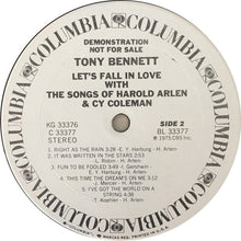 Load image into Gallery viewer, Tony Bennett : Let&#39;s Fall In Love With The Songs Of Harold Arlen And Cy Coleman (2xLP, Album, Promo, Gat)
