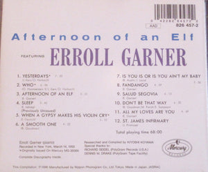Erroll Garner : Afternoon Of An Elf (CD, Album, RE)
