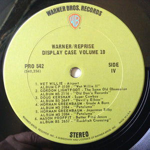 Various : Warner / Reprise Display Case Vol. 10 (3xLP, Comp, Promo + Box)
