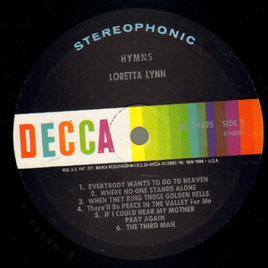 Loretta Lynn : Hymns (LP, Album, Pin)