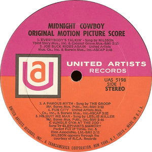 Various : Midnight Cowboy (Original Motion Picture Score) (LP, Album, All)