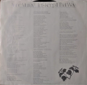 Anne Murray : Let's Keep It That Way (LP, Album, Jac)