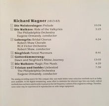 Laden Sie das Bild in den Galerie-Viewer, Eugene Ormandy, The Philadelphia Orchestra, The Robert Shaw Chorale, RCA Victor Symphony Orchestra, Robert Shaw, Richard Wagner : The Best Of Wagner (CD, Comp, RM, RP)

