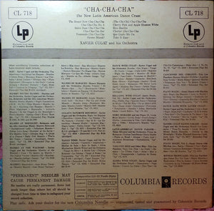 Xavier Cugat And His Orchestra : Cha Cha Cha (LP, Album, Mono)