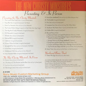 The New Christy Minstrels : Presenting & In Person (CD, Album, Comp)