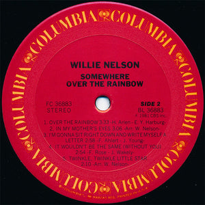 Willie Nelson : Somewhere Over The Rainbow (LP, Album, Pit)