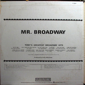 Tony Bennett : Mr. Broadway (Tony's Greatest Broadway Hits) (LP, Comp, Mono, RE)