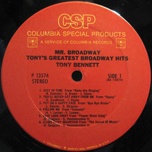 Load image into Gallery viewer, Tony Bennett : Mr. Broadway (Tony&#39;s Greatest Broadway Hits) (LP, Comp, Mono, RE)
