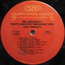 Load image into Gallery viewer, Tony Bennett : Mr. Broadway (Tony&#39;s Greatest Broadway Hits) (LP, Comp, Mono, RE)
