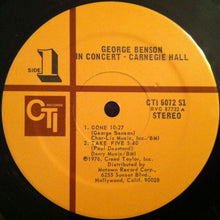 Charger l&#39;image dans la galerie, George Benson Guest Hubert Laws : In Concert - Carnegie Hall (LP, Album, Ter)
