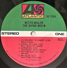 Load image into Gallery viewer, Bette Midler : The Divine Miss M (LP, Album, CLA)
