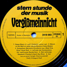 Laden Sie das Bild in den Galerie-Viewer, Various : Vergißmeinnicht - Stern-Stunde Der Musik (LP, Comp)
