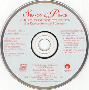 The Regency Singers And Orchestra : Season Of Peace (CD)