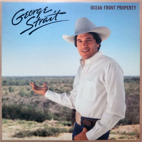 George Strait : Ocean Front Property (LP, Album, RE)