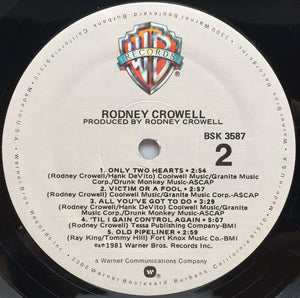 Rodney Crowell : Rodney Crowell (LP, Album)