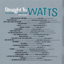 Load image into Gallery viewer, Various : Straight To Watts: The Central Avenue Scene 1951-54 Vol 1  (CD, Comp)
