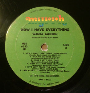 Wanda Jackson : Now I Have Everything (LP, Album)
