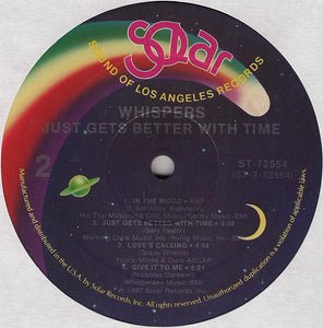 The Whispers : Just Gets Better With Time (LP, Album)