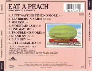 The Allman Brothers Band : Eat A Peach (CD, Album, RE, RM)