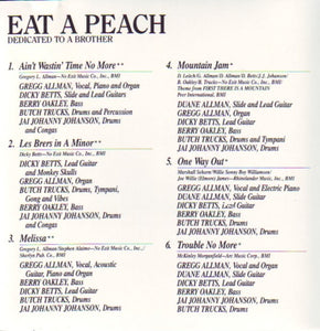 The Allman Brothers Band : Eat A Peach (CD, Album, RE, RM)