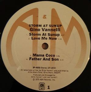 Gino Vannelli : Storm At Sunup (LP, Album, Ter)