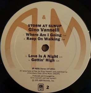 Gino Vannelli : Storm At Sunup (LP, Album, Ter)