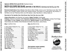 Charger l&#39;image dans la galerie, Dizzy Gillespie Big Band : Showtime At The Spotlite, 52nd Street, New York City, June 1946 (2xCD, Album)
