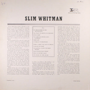 Slim Whitman : Slim Whitman Sings (LP, Album, Mono, RP, Bla)