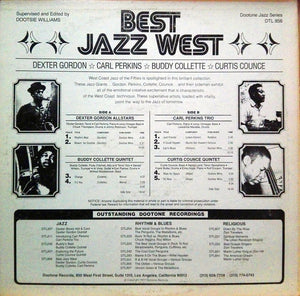 Dexter Gordon, Carl Perkins (4), Buddy Collette, Curtis Counce : Best Jazz West (LP, Comp)