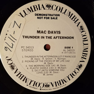 Mac Davis : Thunder In The Afternoon (LP, Album, Promo, San)