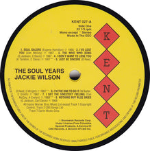 Load image into Gallery viewer, Jackie Wilson : The Soul Years (LP, Comp)
