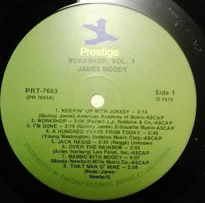 James Moody : Workshop Vol. 1 (LP, Album, Mono, RE)