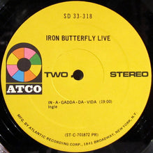 Load image into Gallery viewer, Iron Butterfly : Live (LP, Album, Club, Pre)
