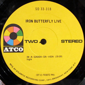 Iron Butterfly : Live (LP, Album, Club, Pre)