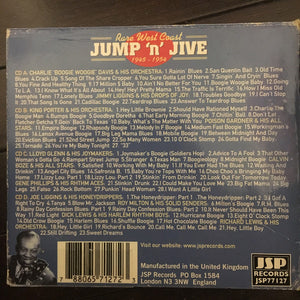 Various : Rare West Coast Jump 'N' Jive 1945 - 1954 (4xCD, Comp)