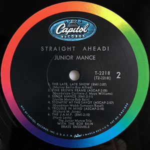 Junior Mance : Straight Ahead! (LP, Mono)