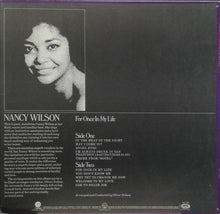 Load image into Gallery viewer, Nancy Wilson : For Once In My Life (LP, Album, RE)
