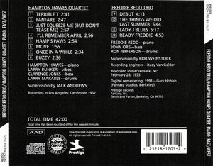 Freddie Redd / Hamp Hawes* : Piano: East/West (CD, Comp, Ltd, RE, RM)