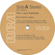 Load image into Gallery viewer, Pure Prairie League : Two Lane Highway (LP, Album, Ind)
