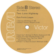 Load image into Gallery viewer, Pure Prairie League : Two Lane Highway (LP, Album, Ind)
