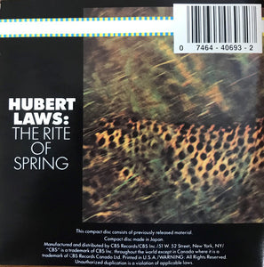 Hubert Laws : The Rite Of Spring (CD, Album, RE)
