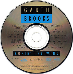 Garth Brooks : Ropin' The Wind (CD, Album, Cap)