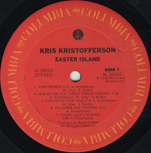 Kris Kristofferson : Easter Island (LP, Album, Ter)